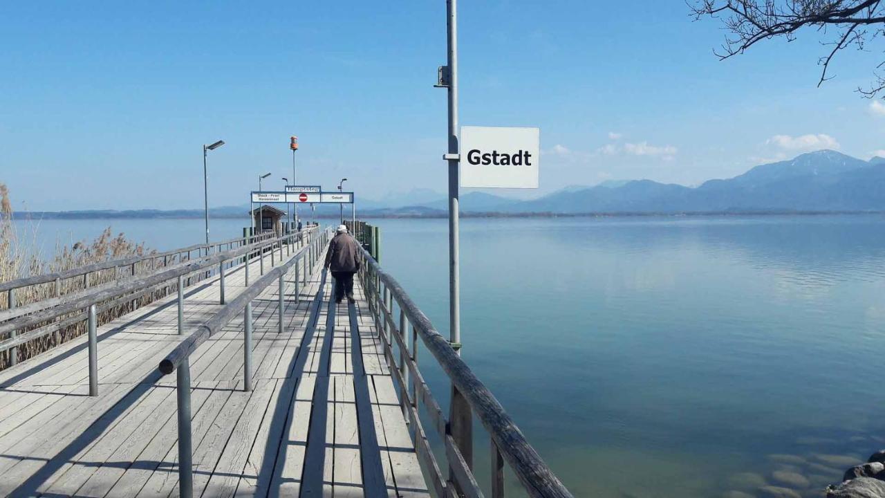 Lieblingseck Nachhaltige 5 Sterne Ferienwohnung Direkt Am Chiemsee Gstadt am Chiemsee Exterior foto